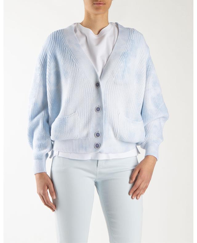 Cardigan aus Baumwolle mit Tie-Dye-Print GRAN SASSO