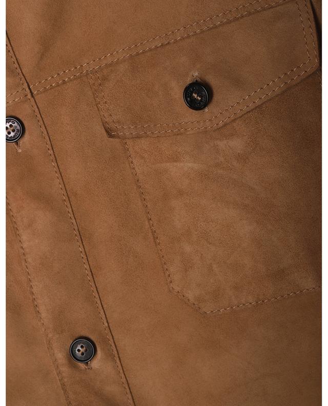 Leather shirt jacket RUFFO