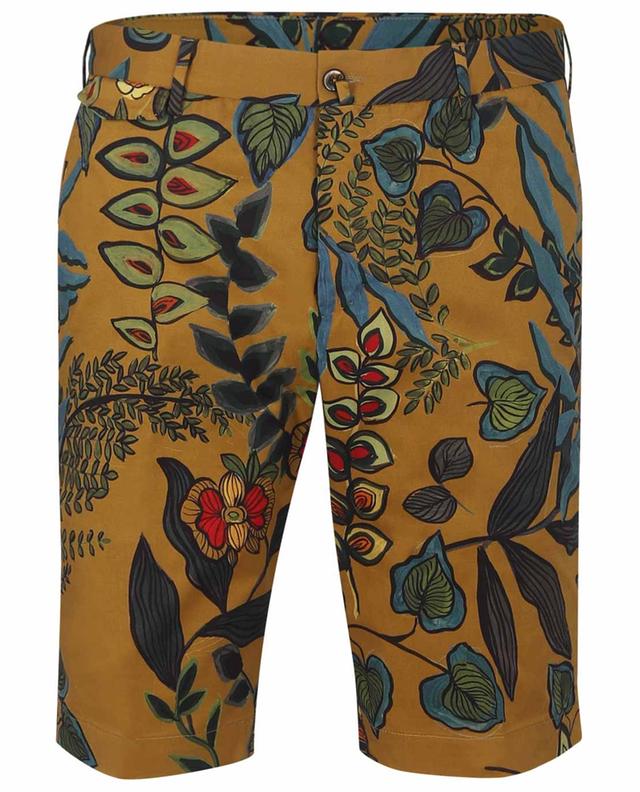 Classic Fit floral cotton-blend Bermuda shorts PT TORINO
