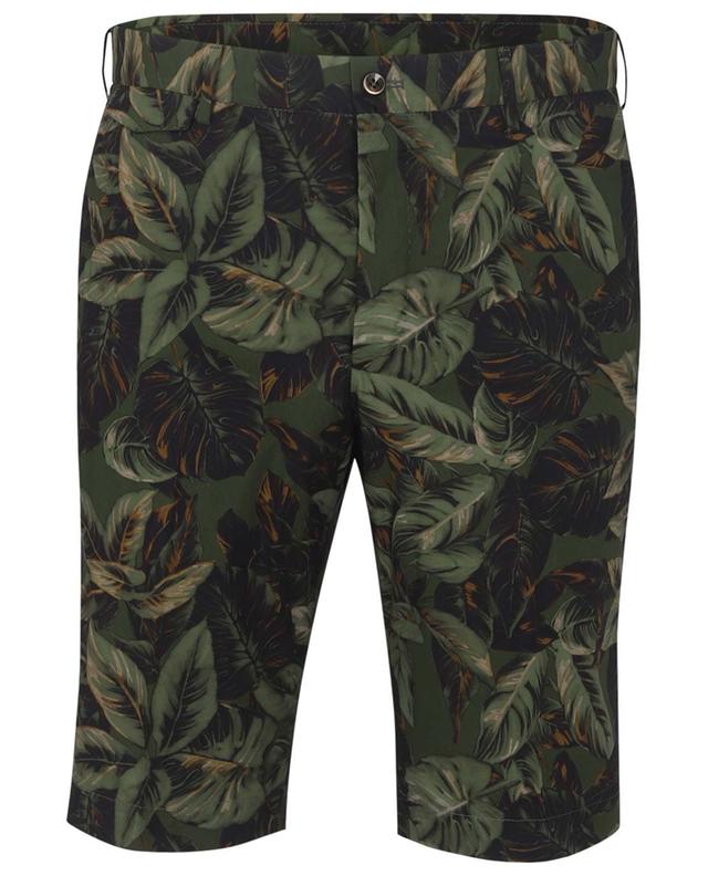 Classic Fit jungle printed cotton Bermuda shorts PT TORINO