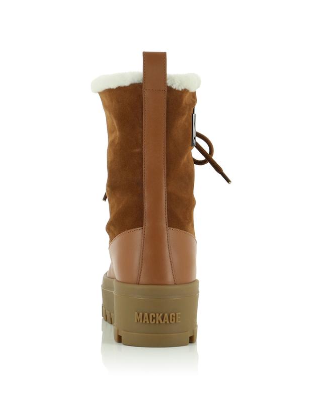 Hero shearling lined lace-up ankle boots MACKAGE