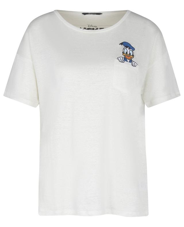 Donald Duck linen short-sleeved T-shirt PRINCESS