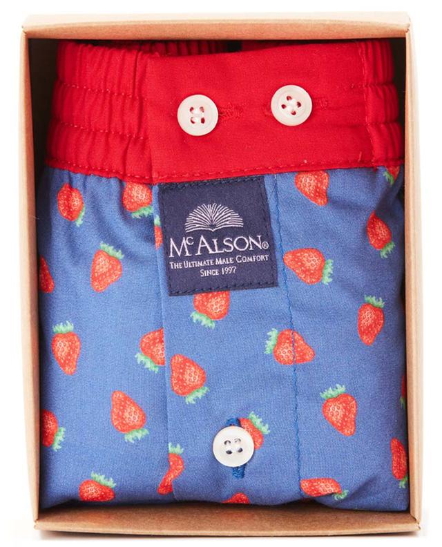 Stawberry printed boxer briefs with contrasting waist MC ALSON