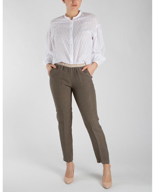 Pirouette linen straight-leg trousers HARTFORD