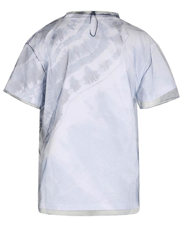 T-shirt en jersey et tulle imprimé Tie-Dye FABIANA FILIPPI