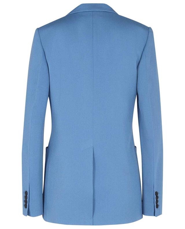 Soft Blue fitted single-breasted wool blazer VICTORIA BECKHAM