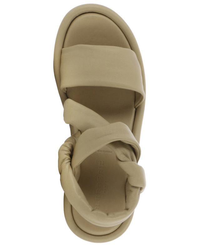 Sandales compensées en cuir nappa Destiny CLERGERIE