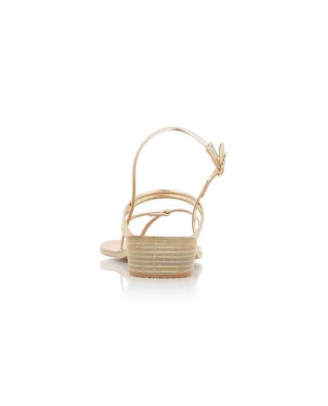 Sandales dorées en cuir Cycladic Heel 35 ANCIENT GREEK SANDALS