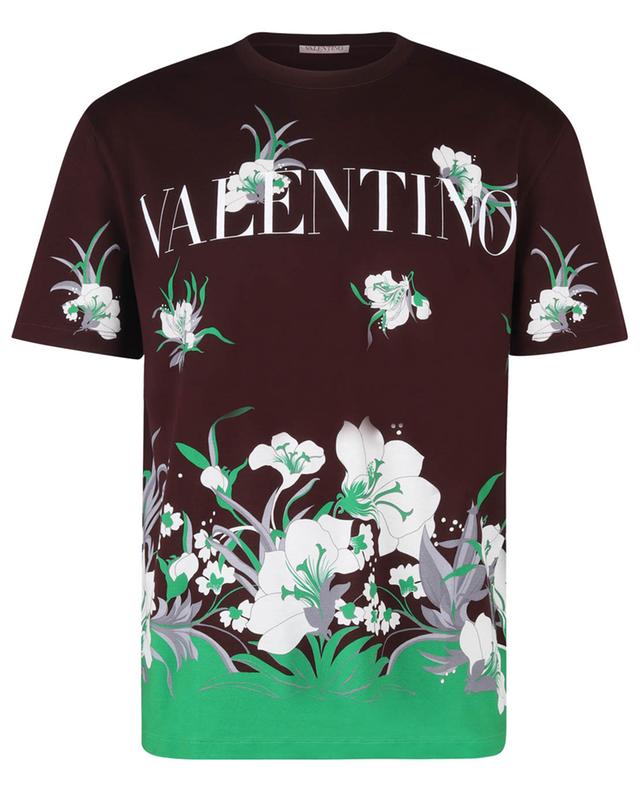 T-shirt à manches courtes imprimé fleurs VALENTINO
