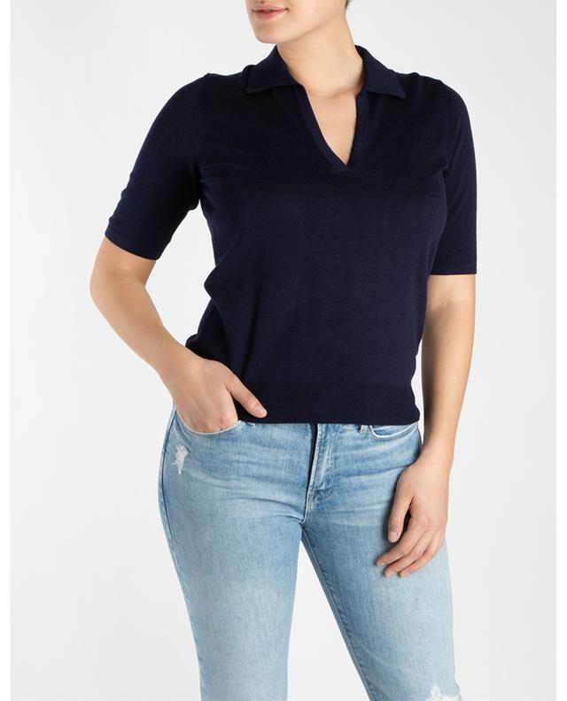 Short-sleeved cotton blend knit polo shirt BONGENIE GRIEDER