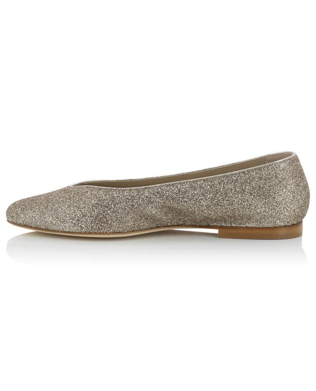 Leather pointed-toe ballet flats ANNIEL