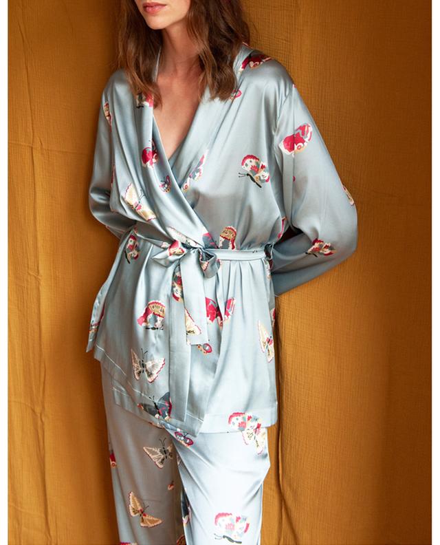 Anaelle silk pyjama top LALIDE A PARIS