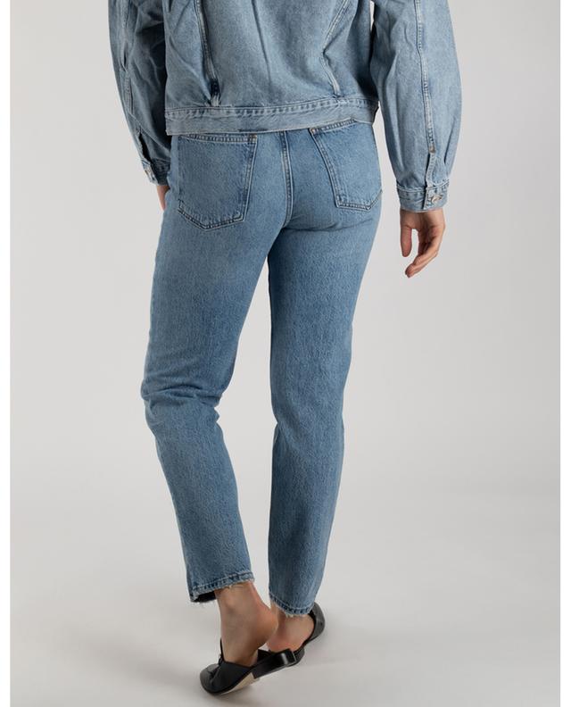 Pinch Waist Ultra High Rise Debut organic cotton skinny leg jeans AGOLDE