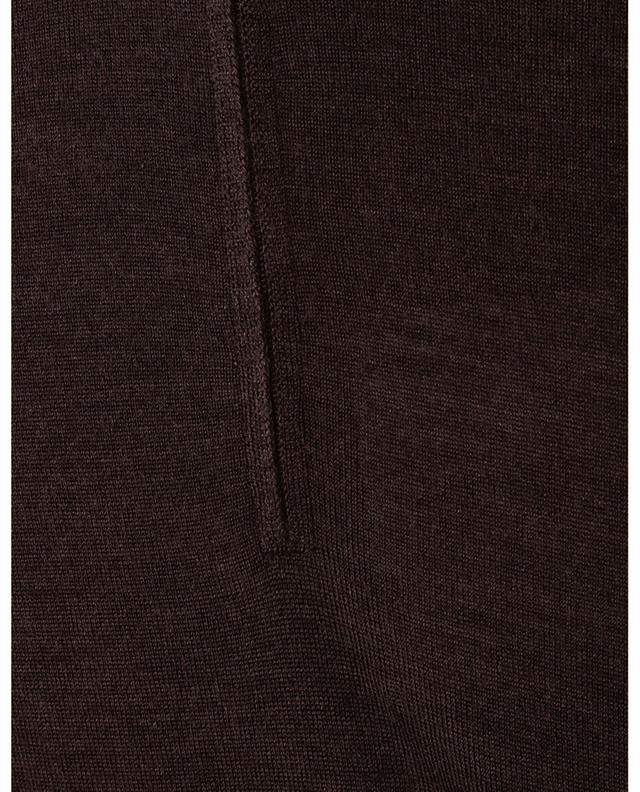 Half-zip stand-up collar jumper in wool and silk BONGENIE GRIEDER