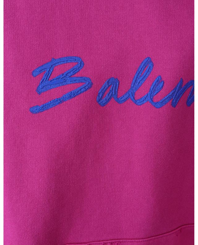 Kapuzensweatshirt aus Vintage-Baumwolle Wide Fit Brush Logo BALENCIAGA
