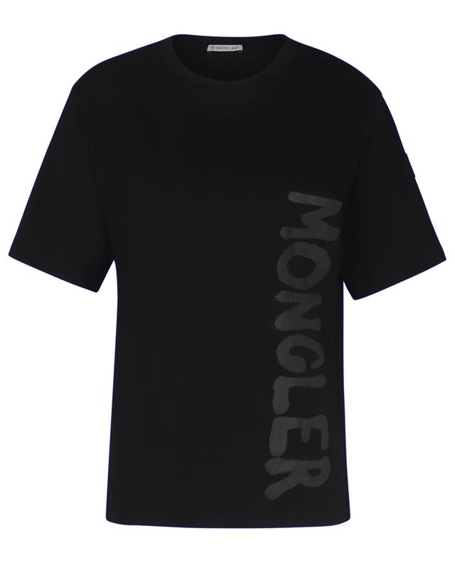 Kurzarm-T-Shirt mit glitzerndem Logoprint MONCLER