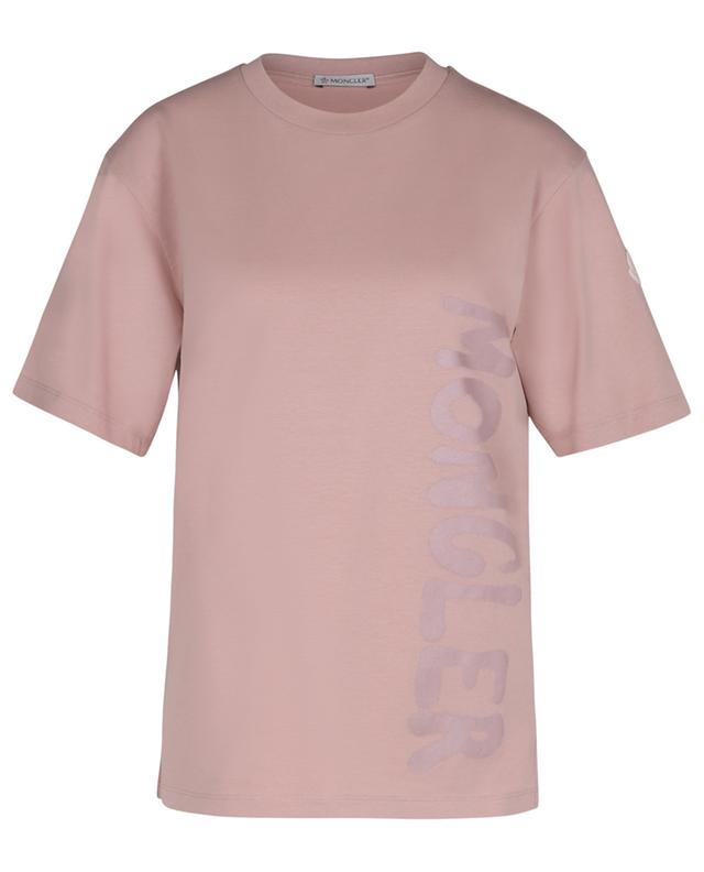 Short-sleeved T-shirt with glittering logo print MONCLER