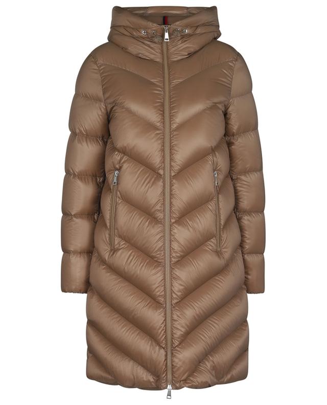Cambales long hooded lightweight down jacket MONCLER