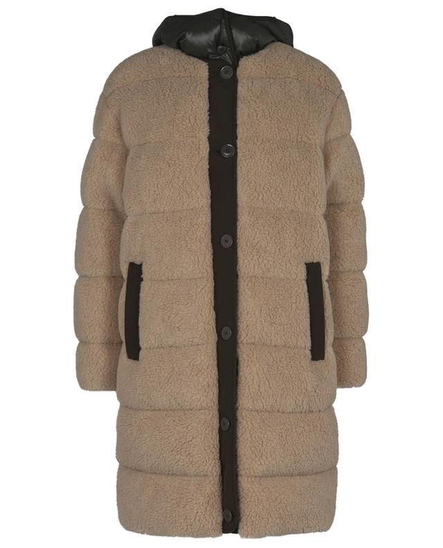 Charamillon long hooded faux fur down jacket MONCLER