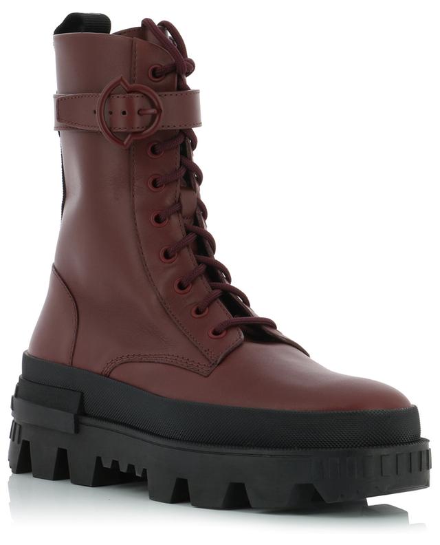 Carinne lug sole leather lace-up ankle boots MONCLER