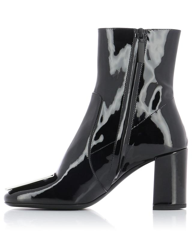 Maxine 75 square toe patent leather heeled ankle boots SAINT LAURENT PARIS