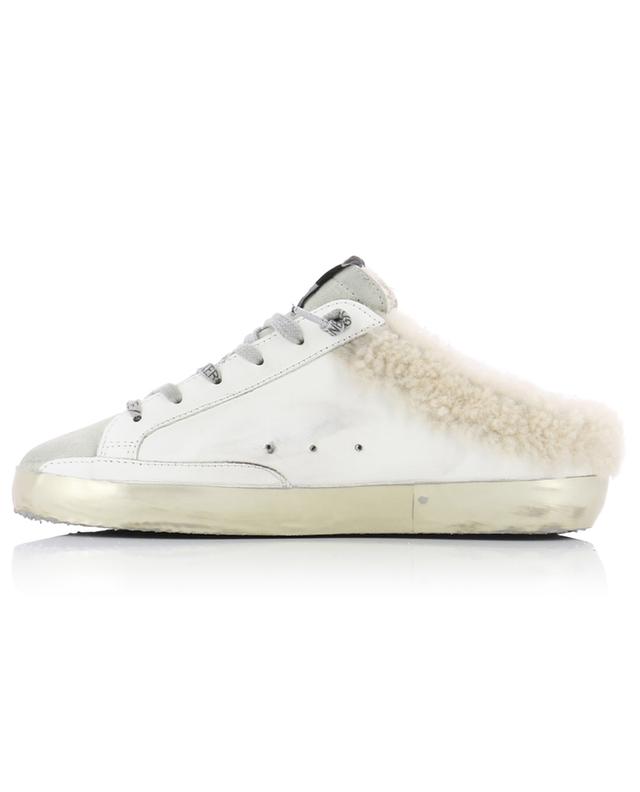 Super-Star leather and shearling mules GOLDEN GOOSE