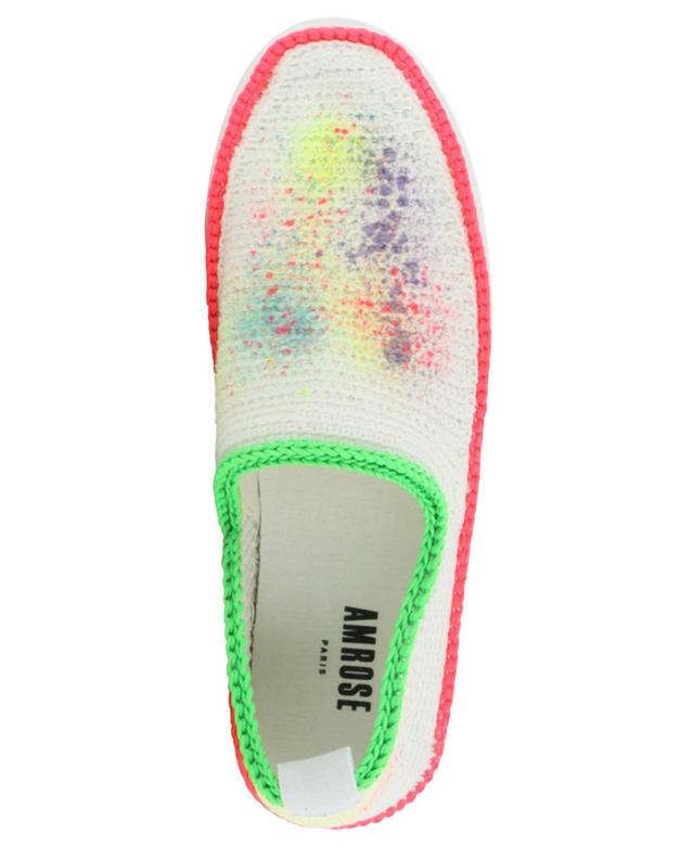Gehäkelte Slip-on-Sneakers Spray Paint AMROSE