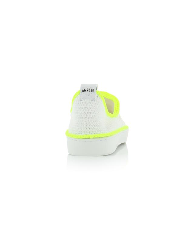 Fluo crochet slip-on sneakers AMROSE