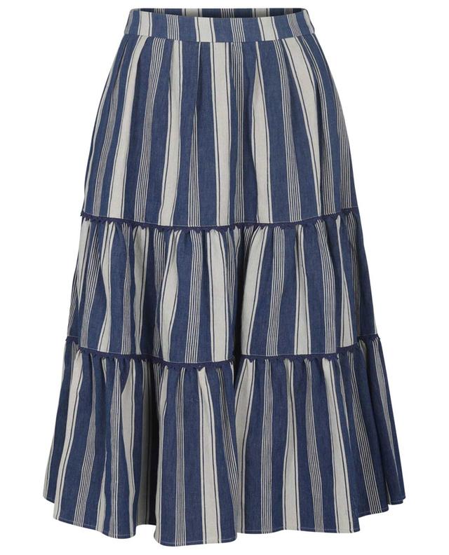 Baruffa striped midi-length tiered flounced skirt WEEKEND MAX MARA