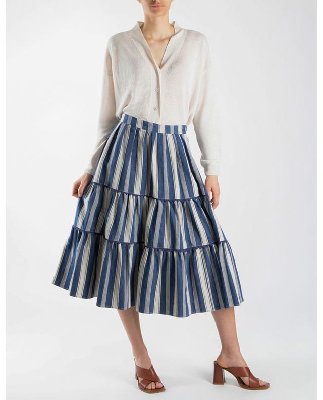 Baruffa striped midi-length tiered flounced skirt WEEKEND MAX MARA