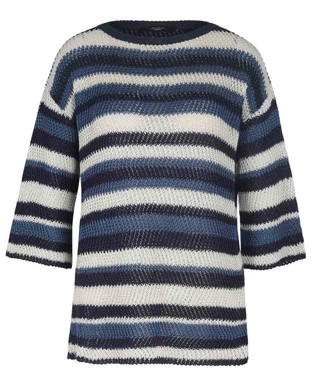 Gentile striped linen crochet oversize jumper WEEKEND MAX MARA