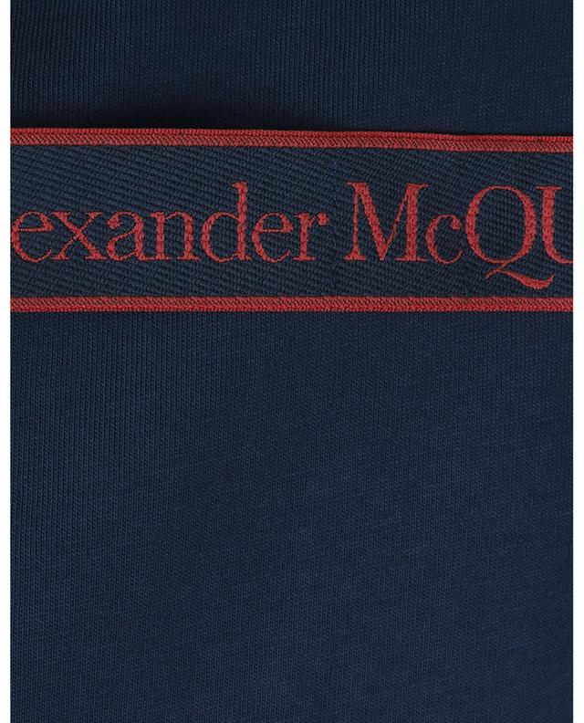 T-shirt à manches courtes Selvedge Logo Tape Detail ALEXANDER MC QUEEN