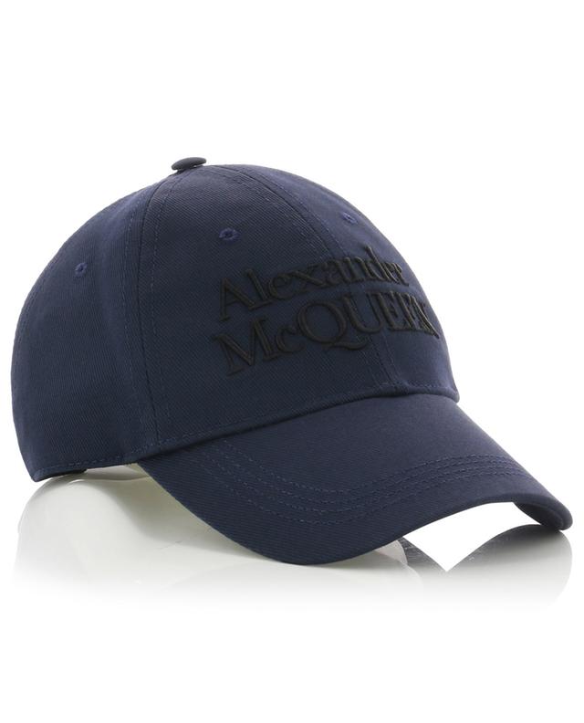 Alexander McQueen Signature embroidered gabardine baseball cap ALEXANDER MC QUEEN