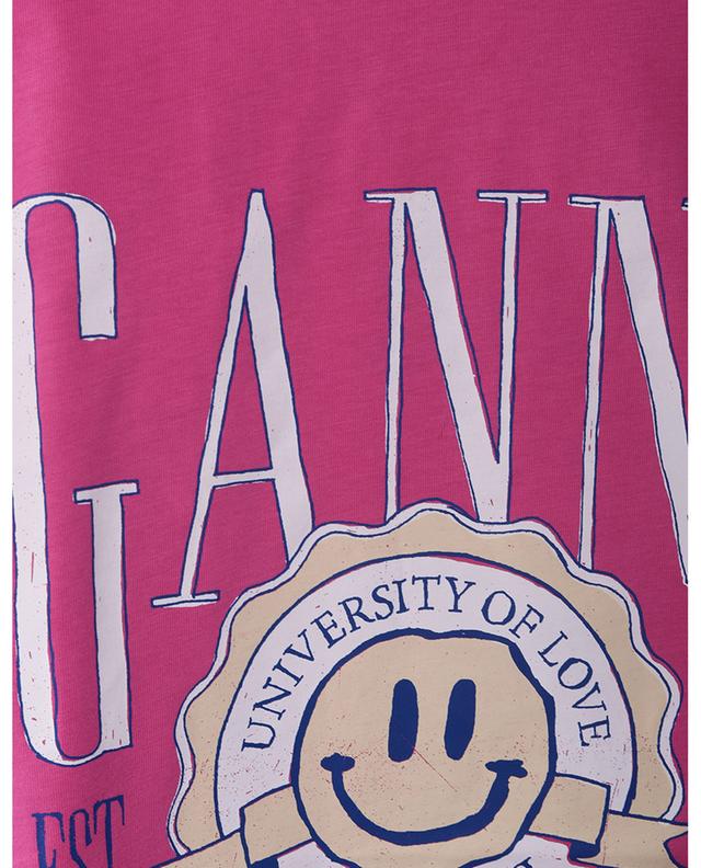 T-shirt en coton bio imprimé Stamp University Of Love GANNI