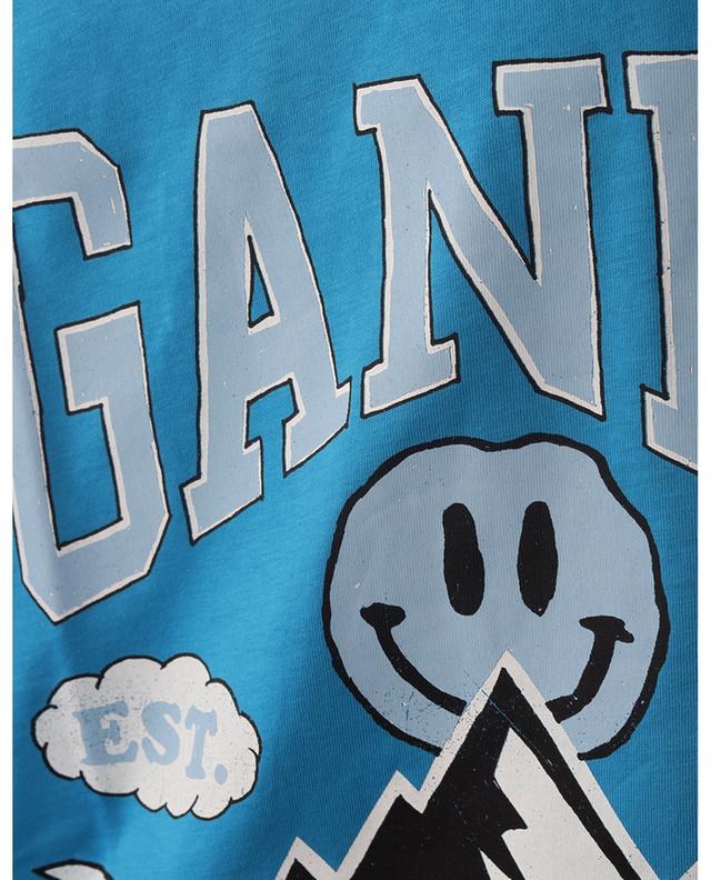 T-shirt imprimé en coton bio Mountain University Of Love GANNI
