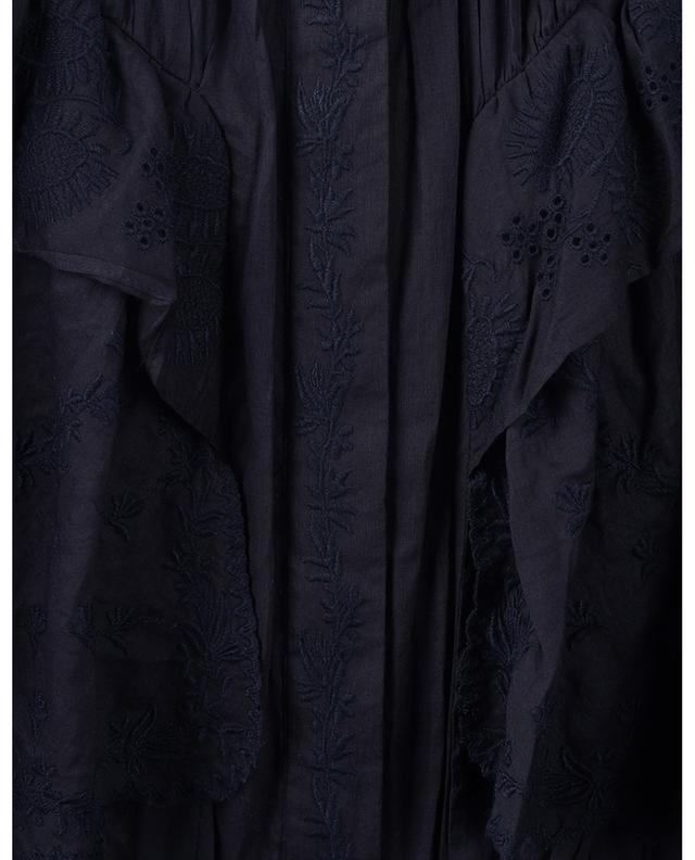 Leola ruffled embroidered cotton voile maxi dress ISABEL MARANT ETOILE