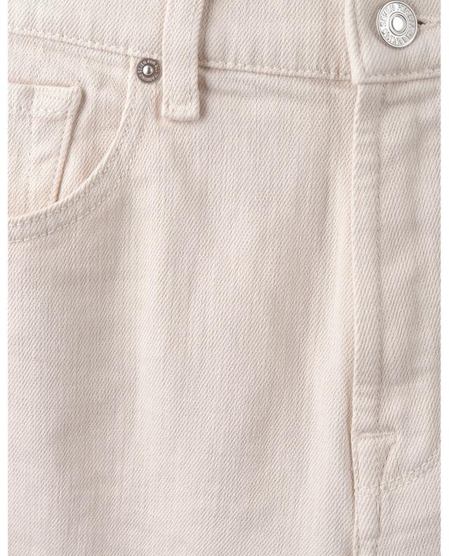 Tess Winter White cotton high-rise straight-leg jeans 7 FOR ALL MANKIND