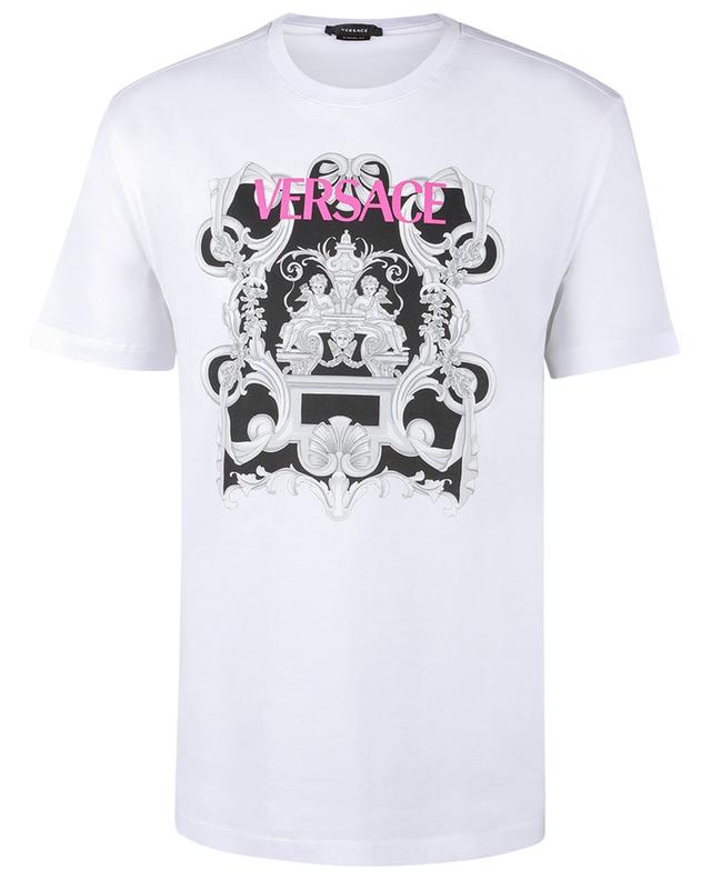 Silver Baroque Mitchel Fit printed short-sleeved T-shirt VERSACE