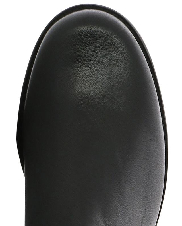 Halfnhalf leather and fabric flat boots STUART WEITZMAN