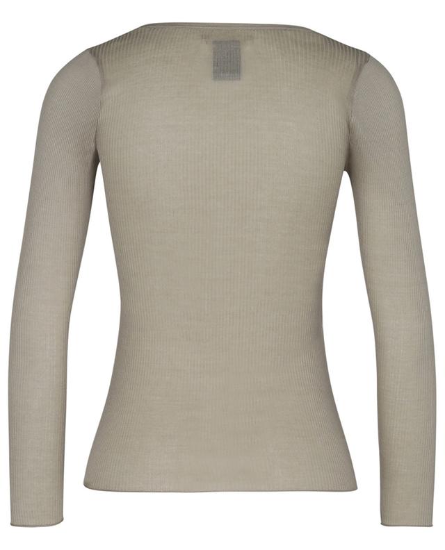 Lamylic long-sleeved rib knit henley T-shirt ISABEL MARANT ETOILE