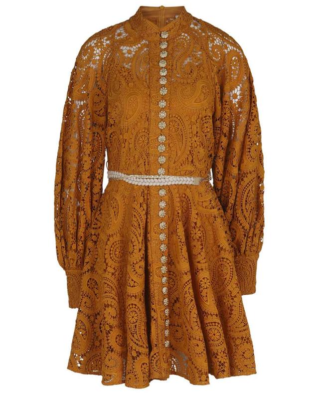 Mini robe chemise en dentelle motif Paisley Anneke ZIMMERMANN