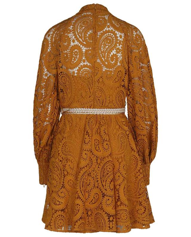 Mini robe chemise en dentelle motif Paisley Anneke ZIMMERMANN