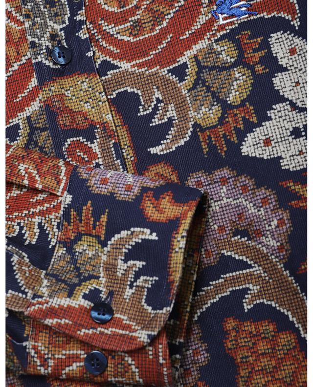Tapestry printed long-sleeved velvet shirt ETRO