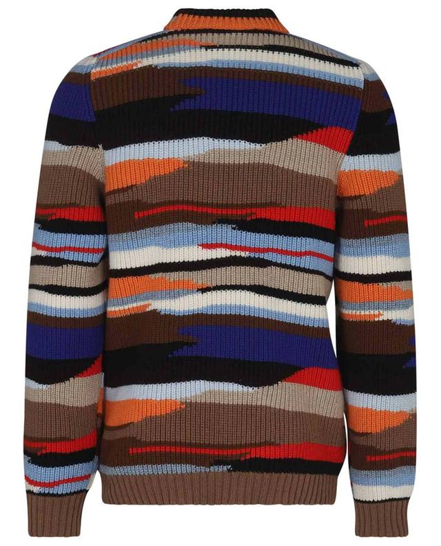 Multicolour rib-knit jacquard wool jumper MISSONI
