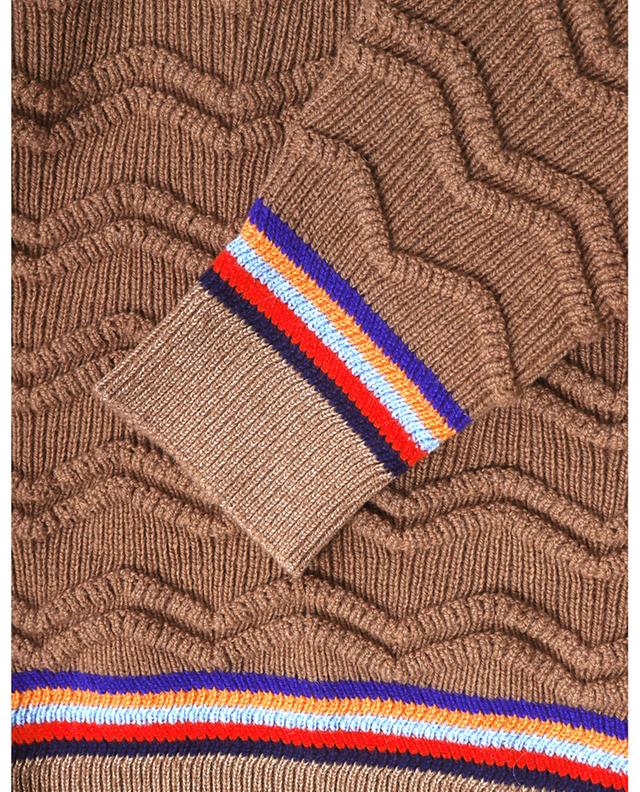 Pull en laine orné de motifs ondulés texturés MISSONI