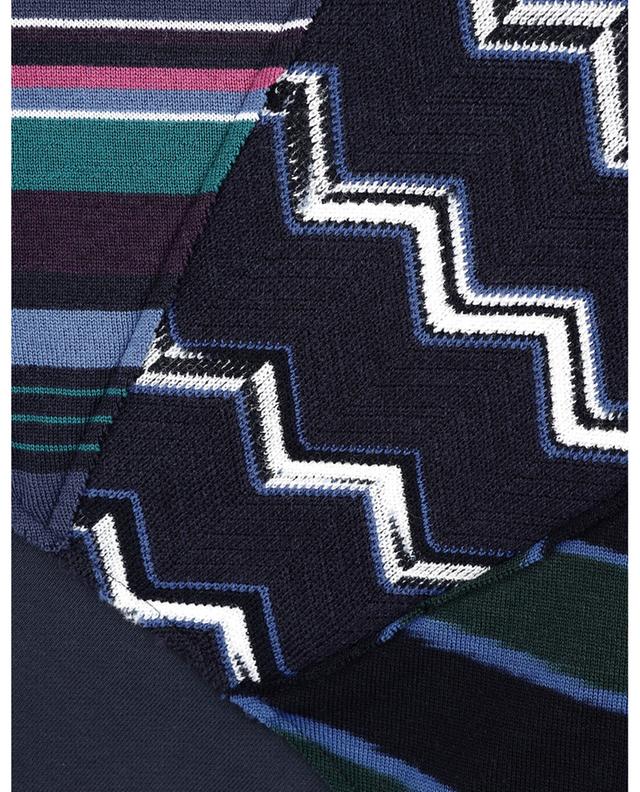 Knit patchwork adorned crewneck sweatshirt MISSONI