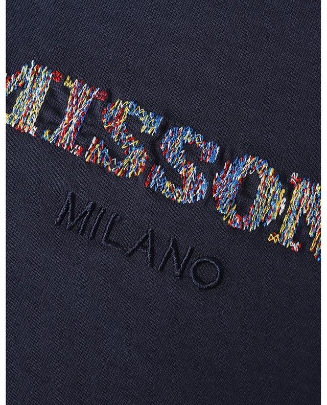 Kurzarm-T-Shirt mit bunter Logostickerei MISSONI