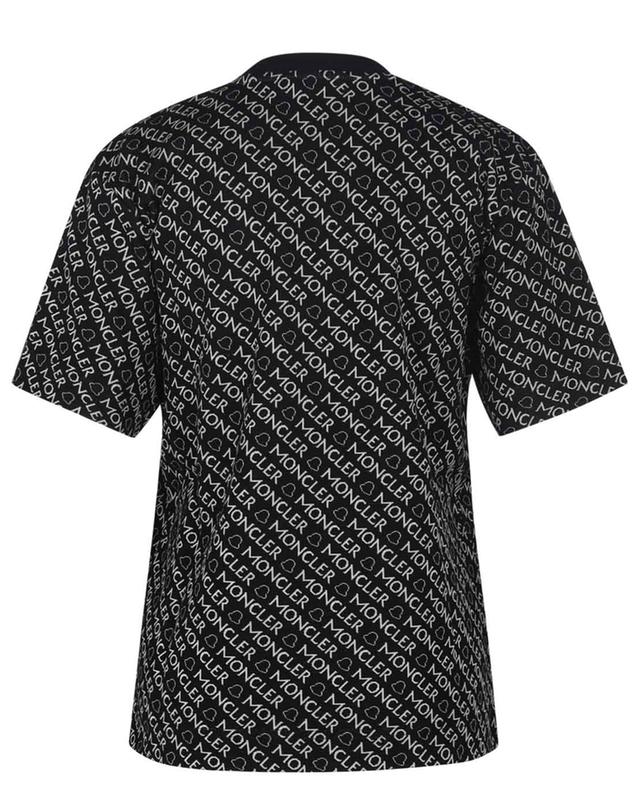 Jacquard-Strick-T-Shirt mit All-Over-Logos MONCLER