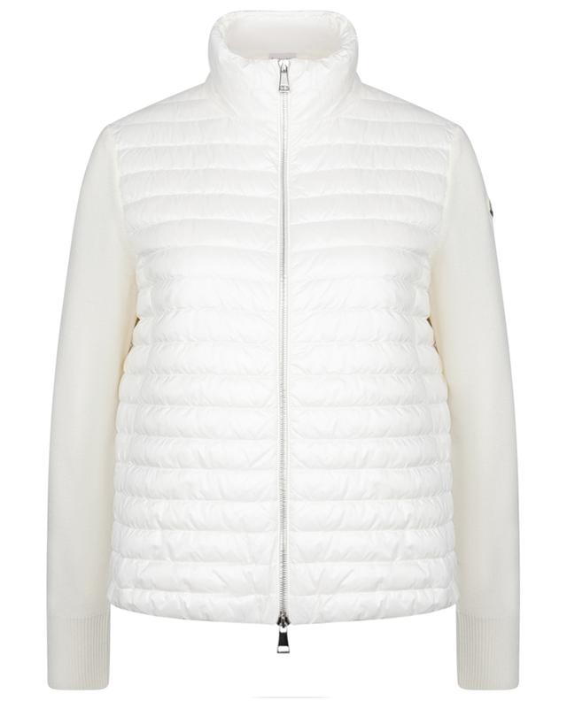 Wool and down cardigan with stand-up collar MONCLER