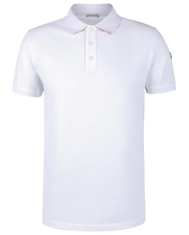 Short-sleeved polo shirt with lined collar MONCLER